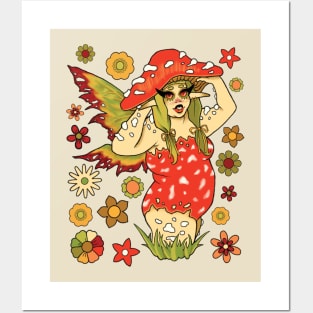 Cottagecore Plus Size Mushroom Fairy - Softcore Posters and Art